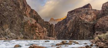 The Colorado River tumbles over Granite Rapids at river Mile 94 in Granite Gorge. | RICH RUDOW