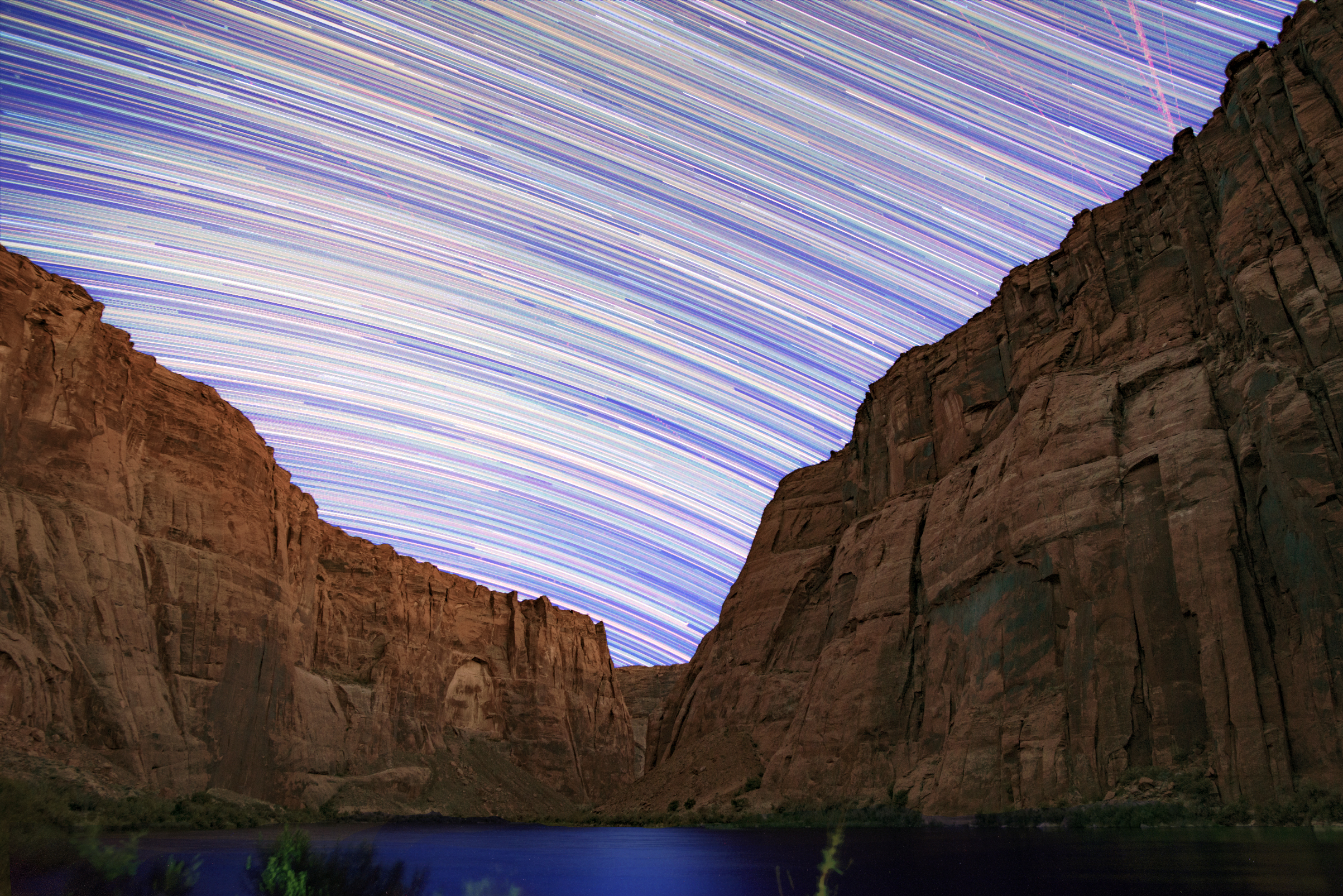 Photo by Night in Glen Canyon   |  A timelapse over 2 hours of the stars over the Colorado River in Glen Canyon, just downstream from the Dam. 