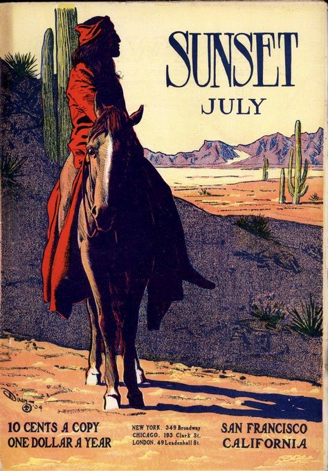 July 1904 cover of Sunset magazine