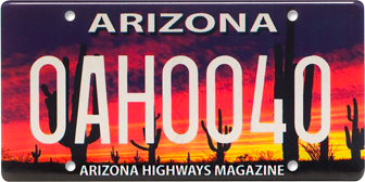 Arizona Highways Magazine license plate