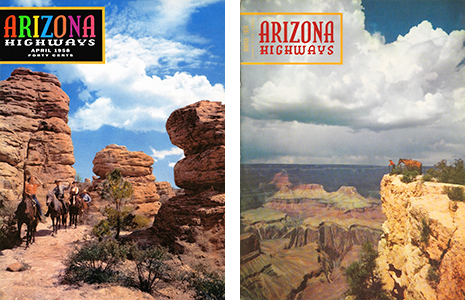 April 1958 and March 1954 covers of Arizona Highways