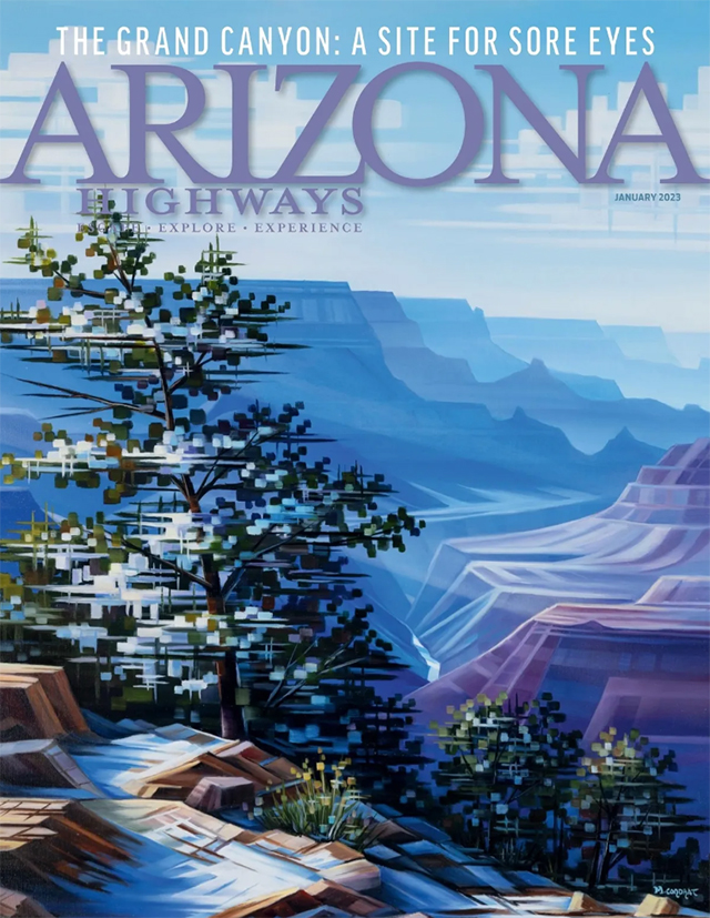 The January 2023 front cover of Arizona Highways