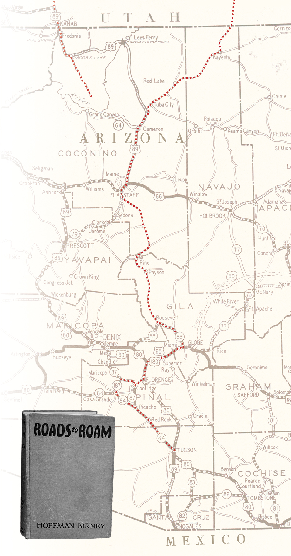 Map: ARIZONA HIGHWAYS ARCHIVES