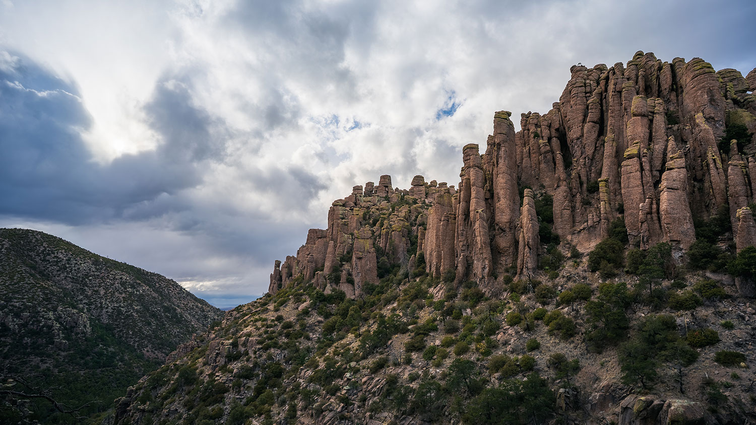 The Hailstone Trail offers expansive views of the towering hoodoos of Chiricahua National Monument. By Eric Mischke