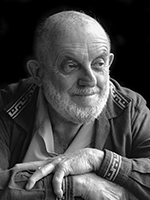BW portrait of Ansel Adams. By JOHN SCHAEFER