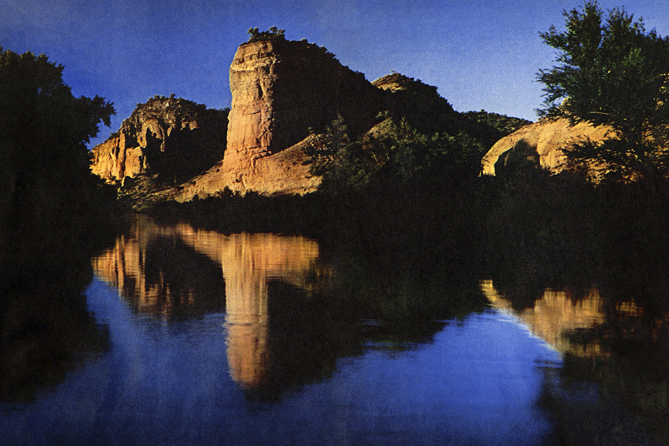 “As anywhere in the great out-of-doors,” Reed wrote of Verde Evening, “the most peaceful, serene time of day in the Verde Valley was just about sundown, when the shadows began to stretch and yawn in anticipation of the approaching deep and restful night.” Reed made this photo with his 4x5 camera and Ektachrome film.
