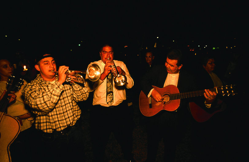 Local musicians add a festive element to post-play celebrations. | Jeff Kida