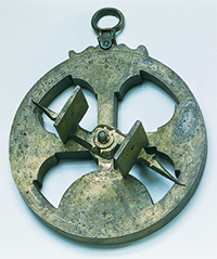 Astrolabe photograph courtesy of Adler Planetarium and Astronomy Museum, Chicago, Illinois.