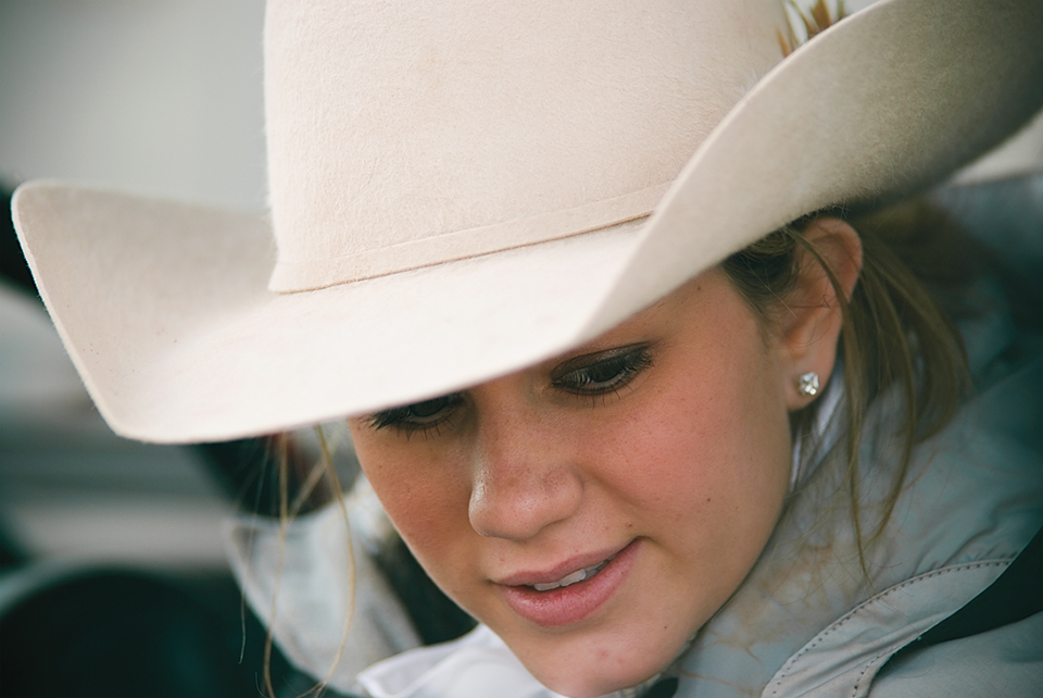 Danielle Howell Rodgers sports the appropriate cowgirl attire. By Peter Schwepker