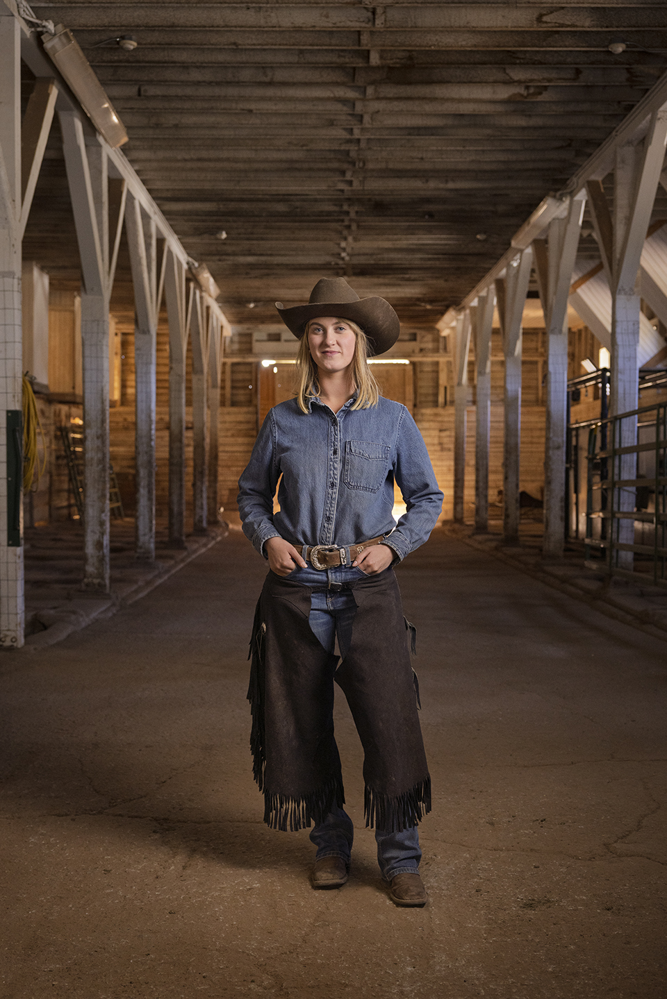 Kelbel is shown in the Canyon’s Mule Barn. Originally a livery stable, this structure dates to the early 1900s and is one of several historic buildings at the South Rim. By John Burcham