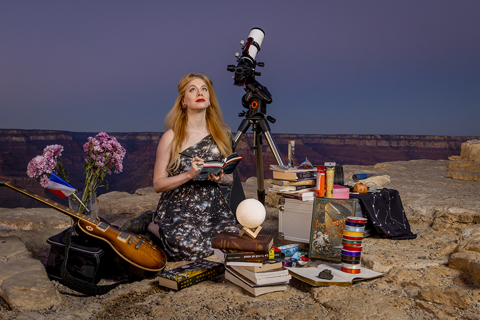 Laura-May Abron, who spent two months in 2025 as the Canyon’s astronomer in residence, is a woman of many talents and passions — but the stars, she says, have fascinated her since childhood. She’s pictured here on the South Rim during her residency. | John Burcham
