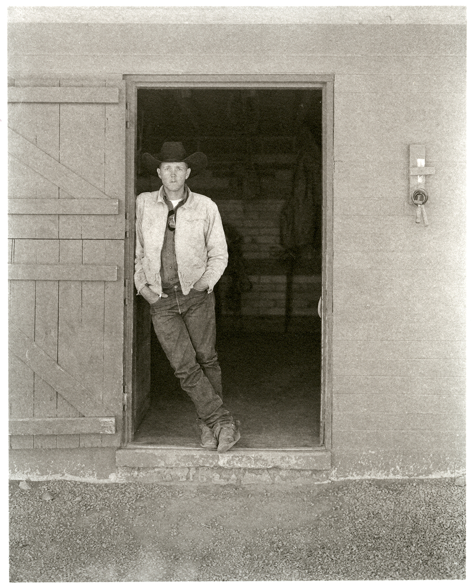 “Justin is at least a third-generation cowboy, as are many of the cowboys at the CO Bar Ranch. His dad and his grandpa also worked there. He’s 22; he was the youngest cowboy I photographed. Real quiet kid, but he had a really nice look.”