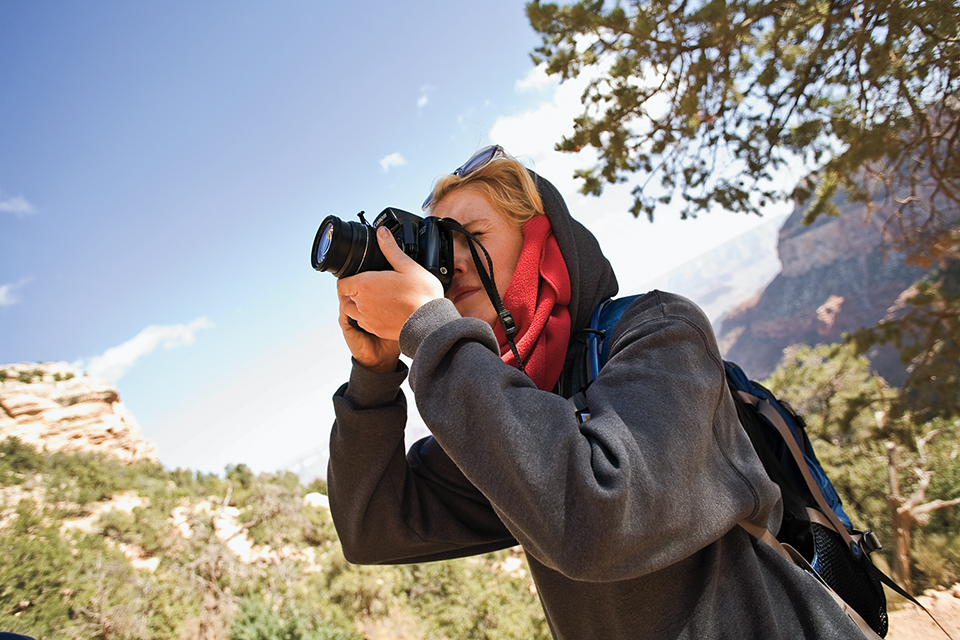 Lexi Hofmann turns her camera toward Bighorn Sheep Canyon. | Peter Schwepker