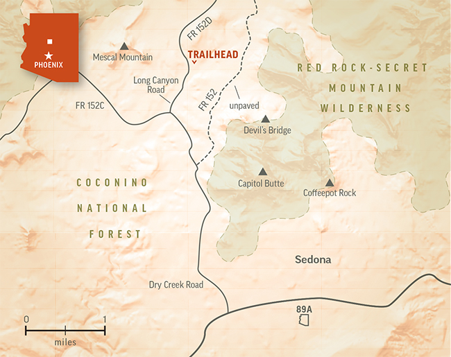 Map of the area by Keith Whitney