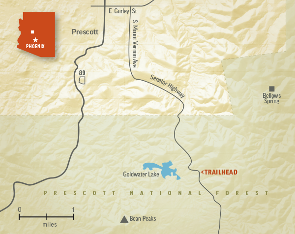 Map of the area by Keith Whitney