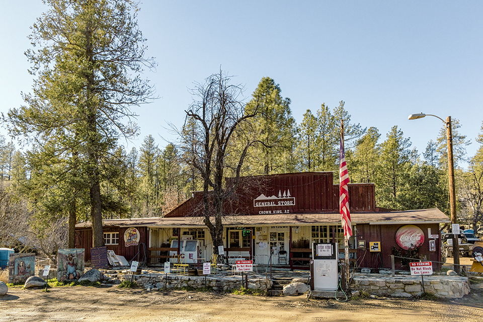 Crown King General Store has the town’s only gas pump and houses the post office as well. | Mark Lipczynski