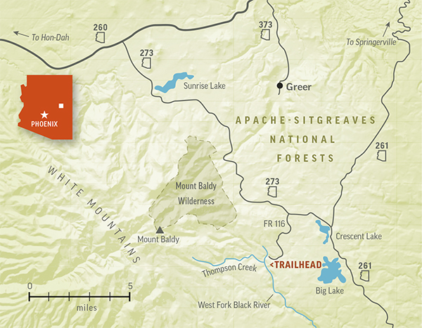 Map of the area by Keith Whitney