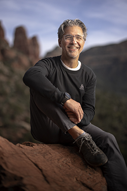 Outdoor portrait of Robert Stieve is by Joel Grimes