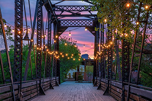 This relic from the days of the Santa Fe, Prescott and Phoenix Railway was built in 1893, then reinforced in 1910. Although it was once intended to carry heavy locomotive loads, it’s now a footpath between a hotel and an events center. | THERESA ROSE DITSON