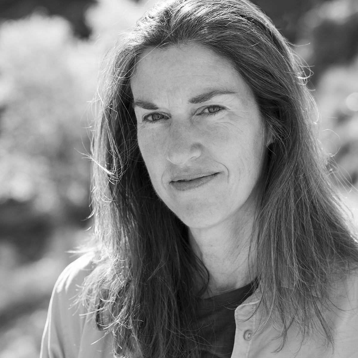 Black and white photo of author Annette McGivney