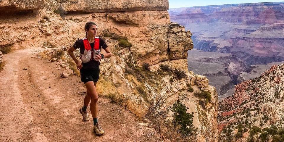 Cat Bradley tackles her rim-to-rim-to-rim run at the Grand Canyon last month. | Courtesy of Cat Bradley