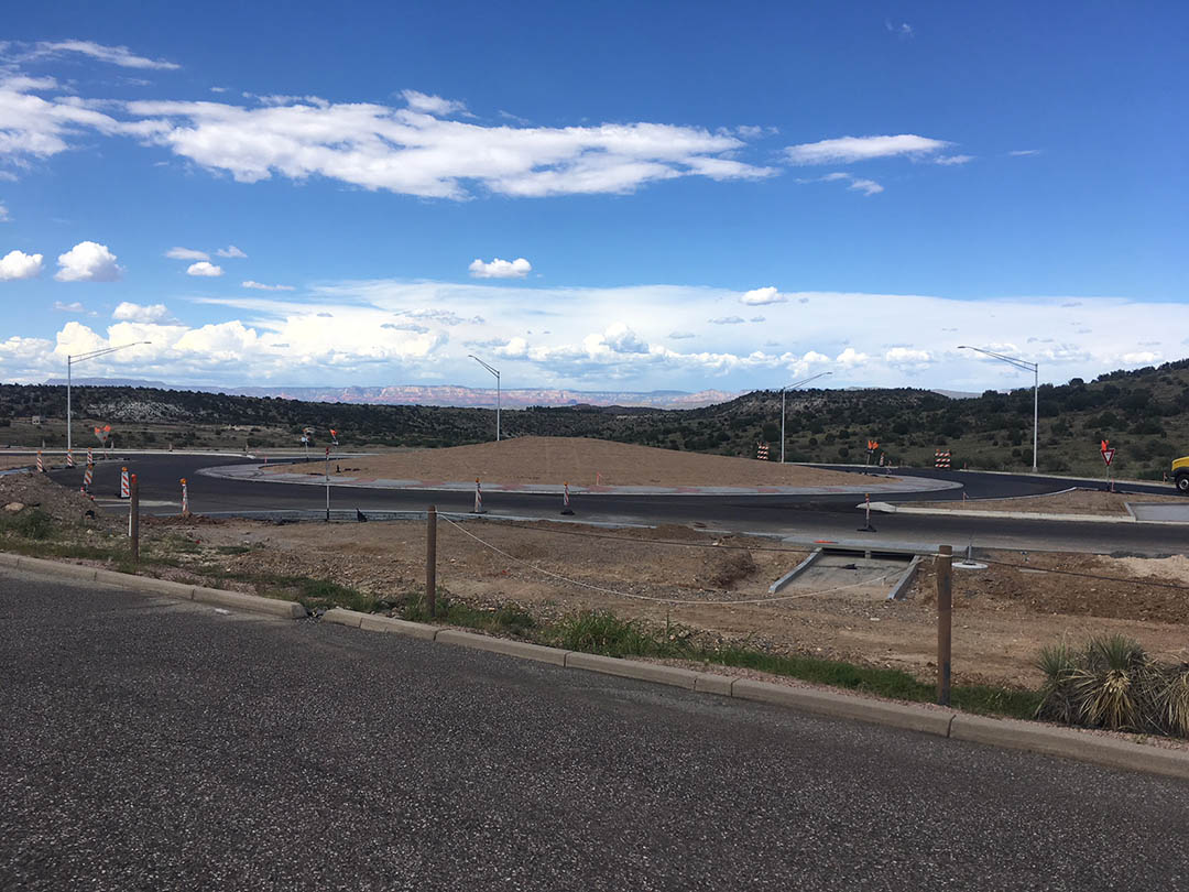 One of the new roundabouts on State Route 260 between Camp Verde and Cottonwood. | Courtesy of Arizona Department of Transportation