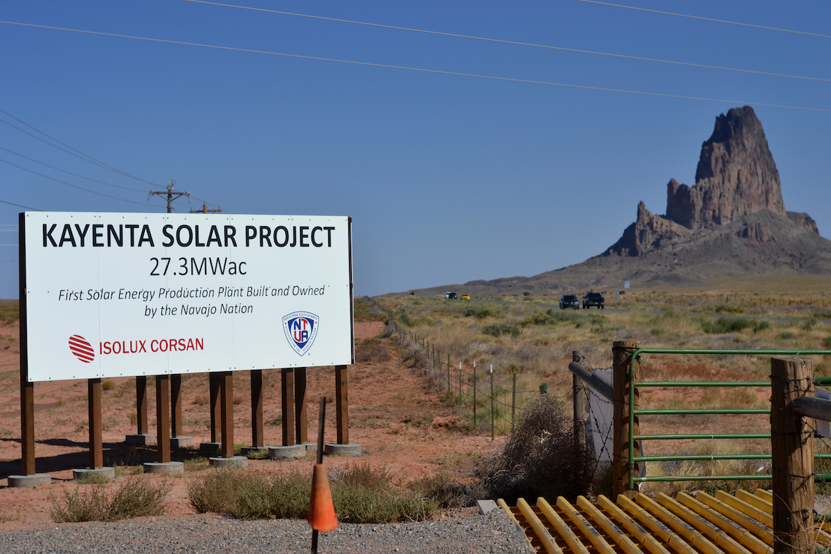 The Navajo Nation hopes the Kayenta Solar Facility can usher in a new era of energy production for the tribe. | Nicholas Michaud