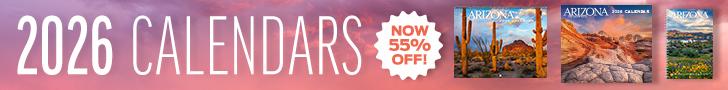 Get 55% off Arizona Highways 2026 calendars while supplies last.