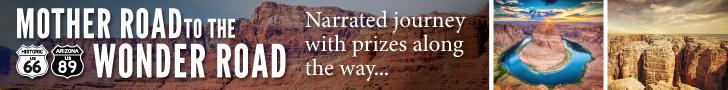 This free, gamified digital passport is your invitation to continue the Historic Route 66 journey beyond Flagstaff along U.S. 89 to Page, home to Horseshoe Bend, Lake Powell, Antelope Canyon and Glen Canyon Dam.
