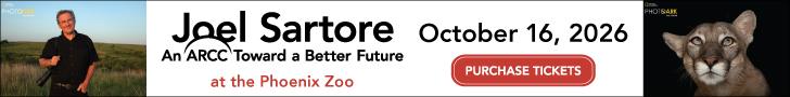 Purchase tickets for Joel Sartore at the Phoenix Zoo on October 16, 2026.