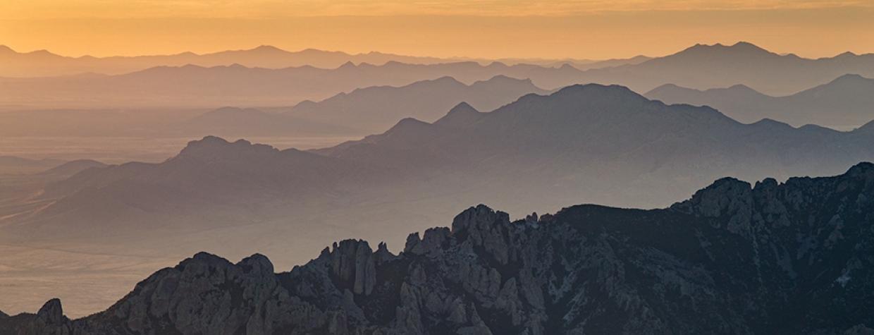 Centella Point, the endpoint of the Centella Trail, offers a view of distant mountain ranges in New Mexico. | Joel Hazelton