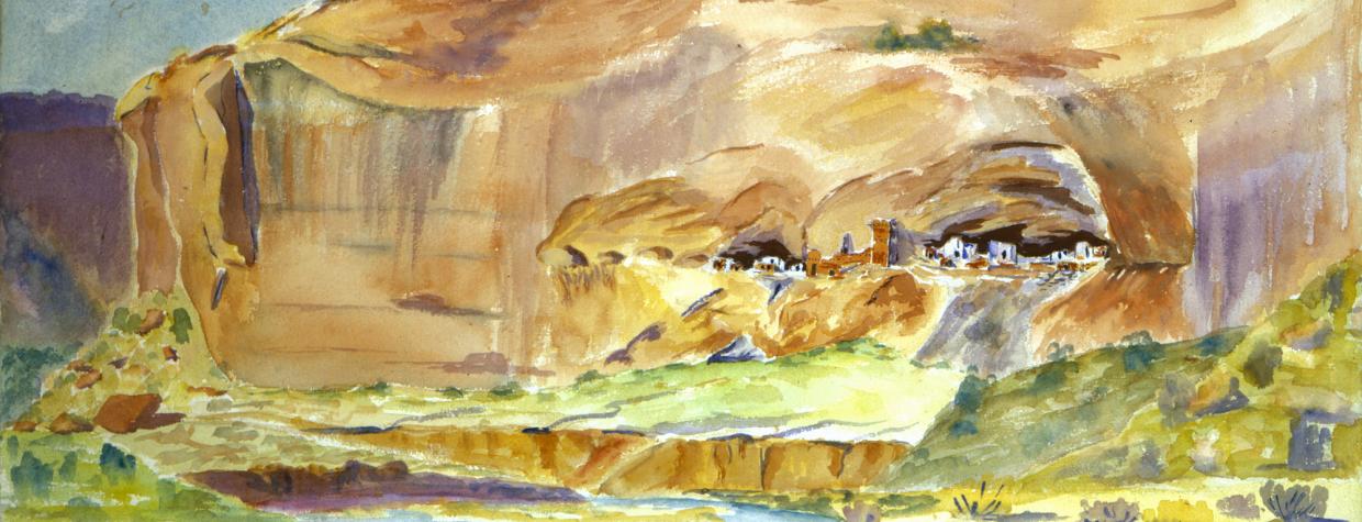 A watercolor painting by Ann Axtell Morris