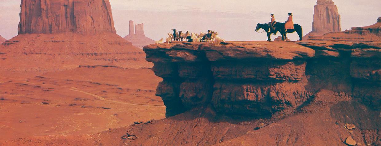 Two Navajo Women on Horseback at John Ford Point