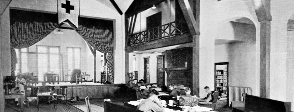 The Red Cross house at Fort Whipple, near Prescott, is shown around 1919. Photograph: Sharlot Hall Museum