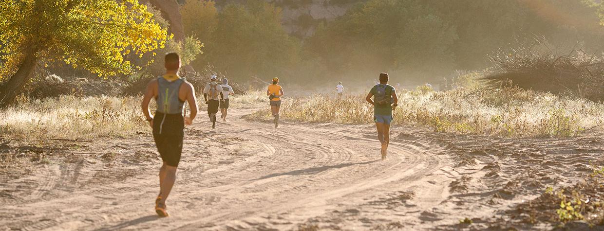 Runners compete in the 2017 Canyon de Chelly Ultra, an exclusive 55-kilometer race that takes participants to the bottom of the canyon. The annual race is capped at 150 participants. | Caitlin O'Hara