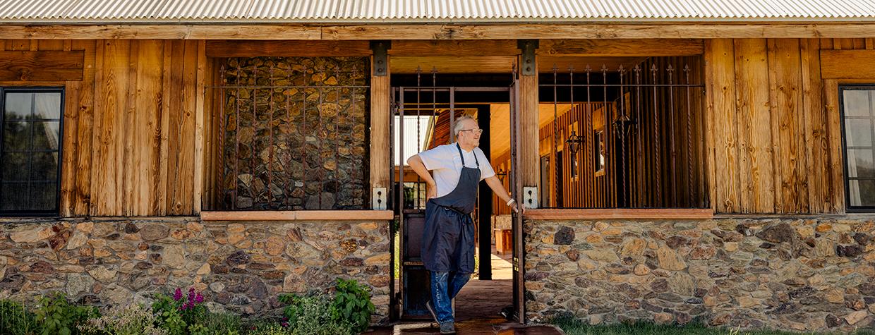 James Porter pictured in a doorway at Terra Farm and Manor. By Jill Richards