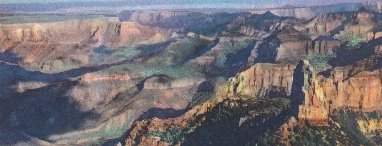 Mount Hayden defines a view from Point Imperial, on the Grand Canyon’s North Rim, in a Robert Freeberg photo that appeared in the August 1947 issue of Arizona Highways. 