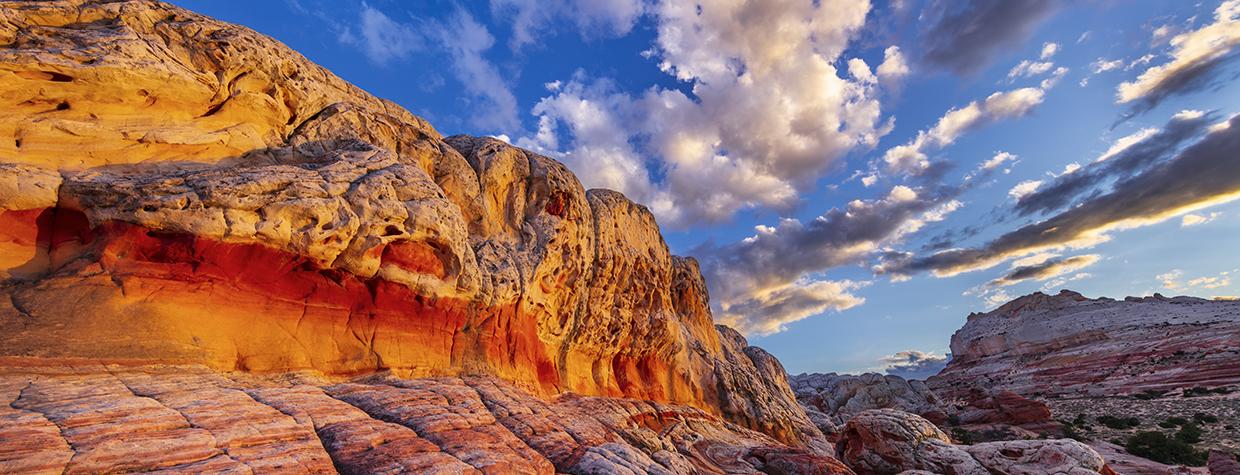 The colorful, textured “brain rock” of White Pocket, in the Vermilion Cliffs, is one of many geological wonders on the Colorado Plateau. By Claire Curran
