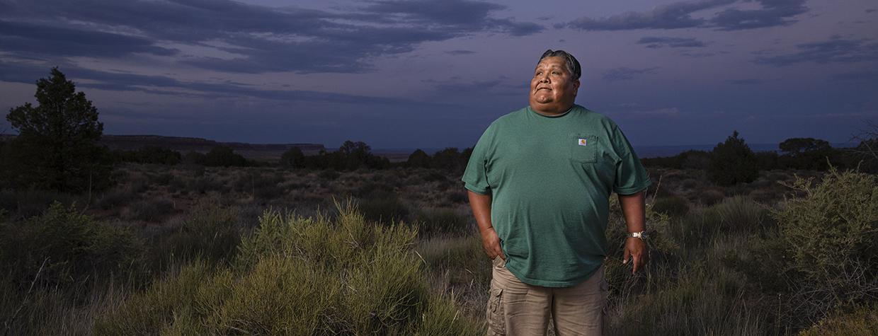 Daniel Bulletts, a member of the Kaibab-Paiute Tribe, serves as its Cultural Resource Director. | John Burcham