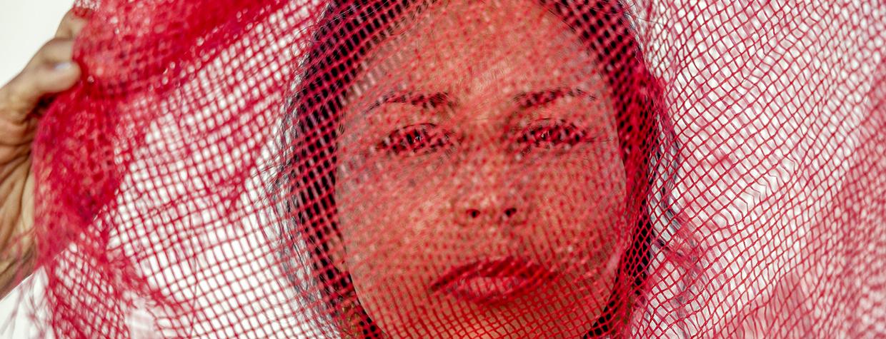 Gloria Martinez-Granados’ work often incorporates mesh produce bags — a nod to the artist’s heritage, and to the identity she’s worked her entire life to find. By Adriana Zehbrauskas