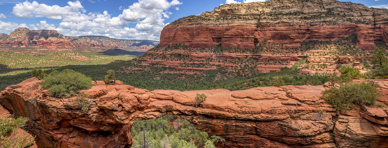 Sedona’s Devil’s Bridge Trail is characterized by views of surrounding red rocks. It’s accessed via a very rugged road. | Theresa Rose Ditson
