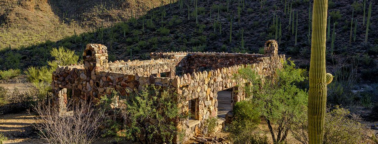 The remnants of Ruby and Sherry Bowen’s desert home are preserved in Tucson Mountain Park. | Jeff Maltzman
