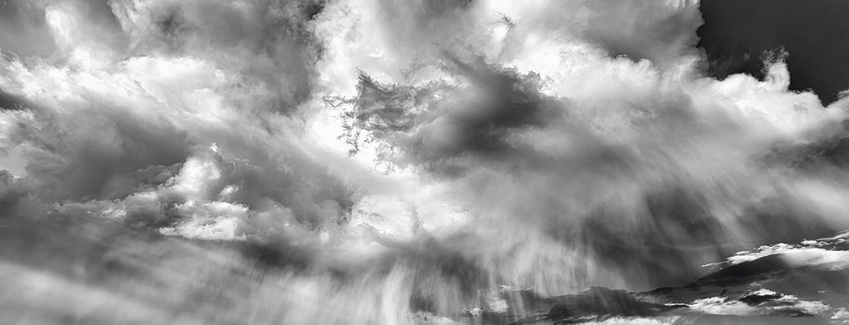 This black-and-white photograph of a cloudburst over Monument Valley by Jim Shoemaker is the Grand Prize winner in the 18th Annual Arizona Highways Online Photo Contest.