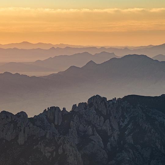 Centella Point, the endpoint of the Centella Trail, offers a view of distant mountain ranges in New Mexico. | Joel Hazelton