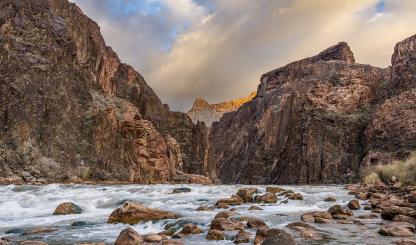 The Colorado River tumbles over Granite Rapids at river Mile 94 in Granite Gorge. | RICH RUDOW