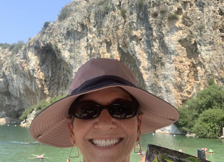 Global Snapshot of Lake Vouliagmeni, Greece of Kathy Konst