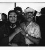 A black and white image depicts Coretta Scott King and Martin Luther King Jr.