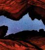 Night sky viewed through narrow walls of a slo canyon along the Colorado River in the GrandCanyon. By Dawn Kish