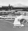 An illustration from the October 1954 issue of Arizona Highways shows the Sky Riders Hotel.