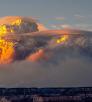 Smoke from the Dragon Bravo file on the Grand Canyon's North Rim resembles a giant thunderhead. By Lauren Cisneros